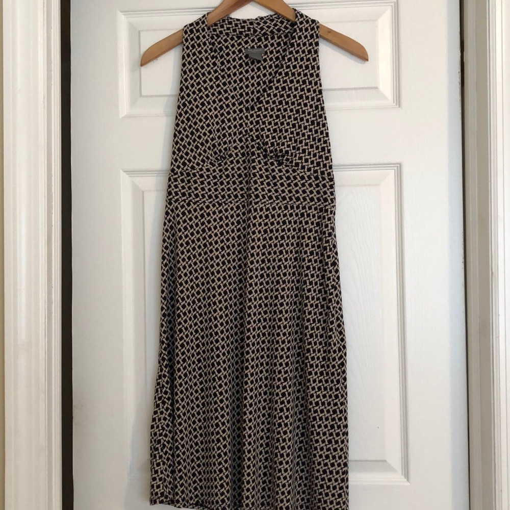 Classic black and cream work dress